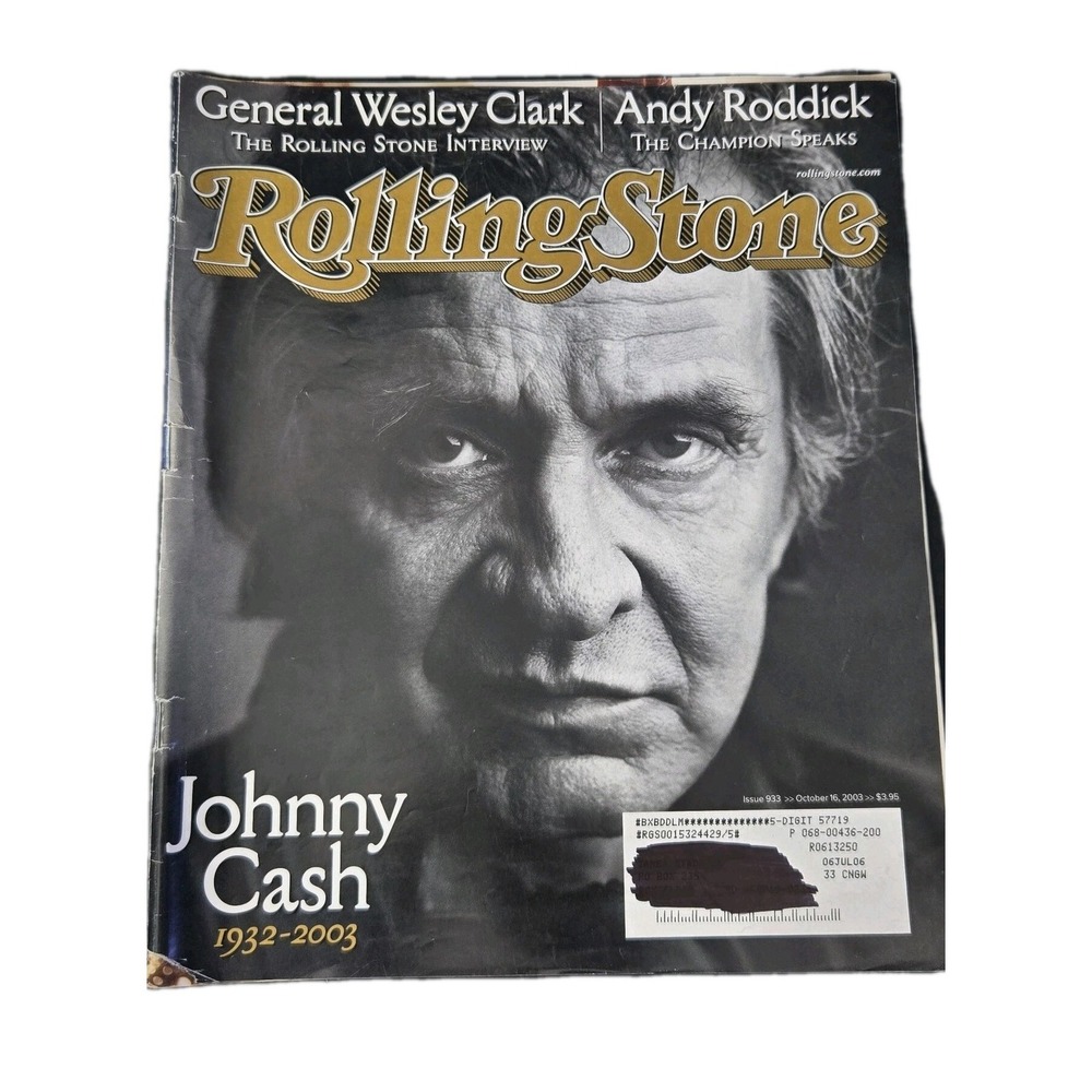Rolling Stone Magazine Issue 933 Oct 16 2003 Johnny Cash Death Tribute 1932-2003